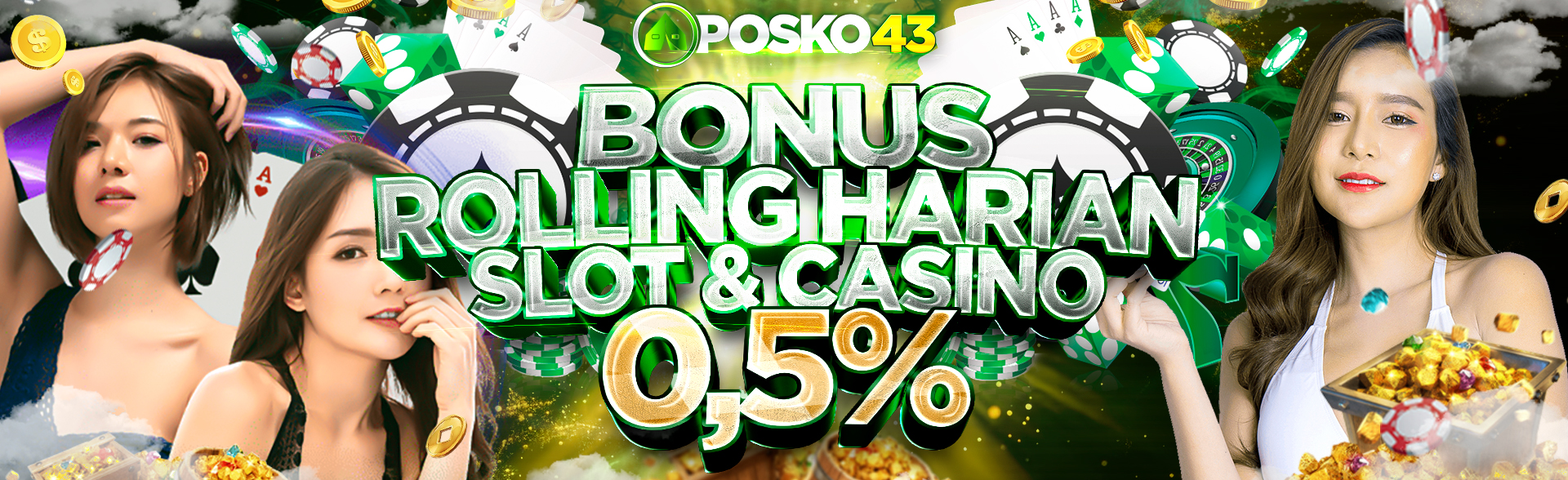 BONUS ROLLINGAN HARIAN 0.5%