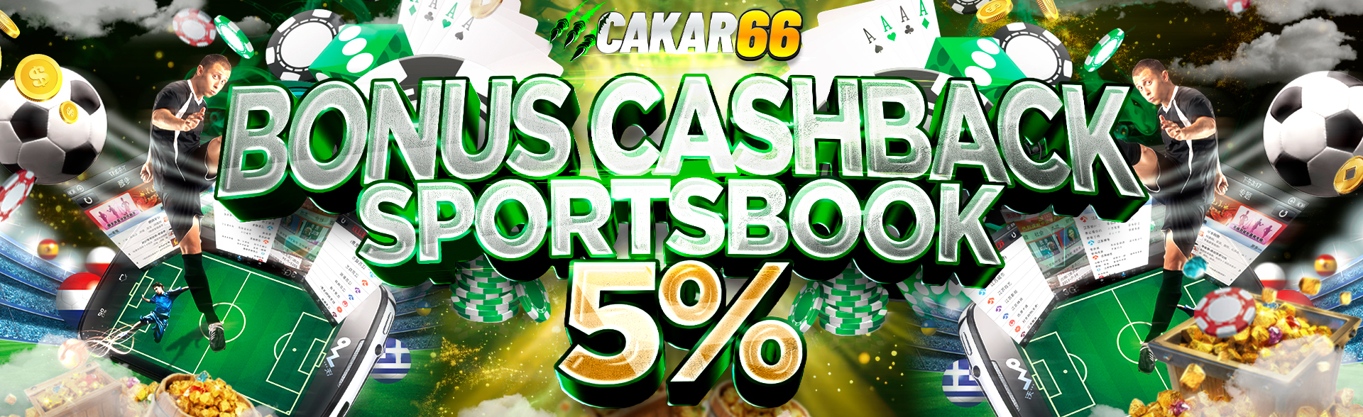 BONUS CASHBACK SPORTBOOK 5%